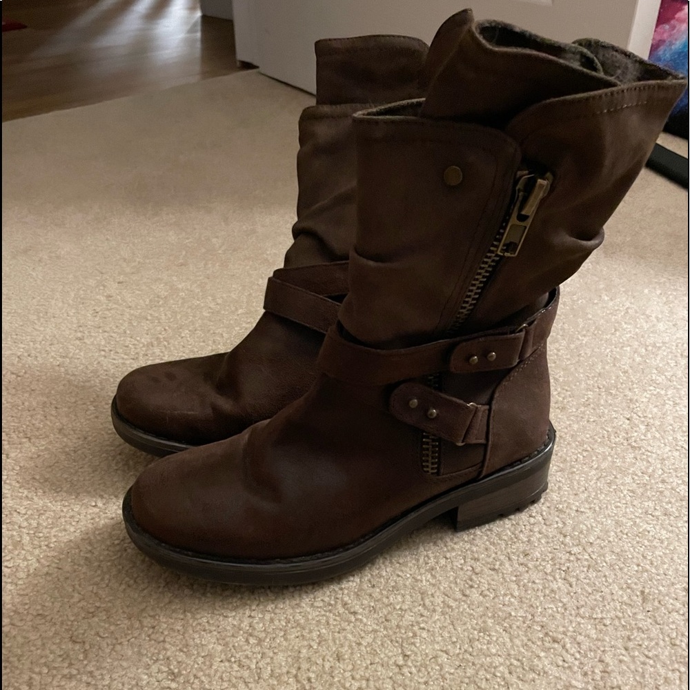 Brown ankle boots